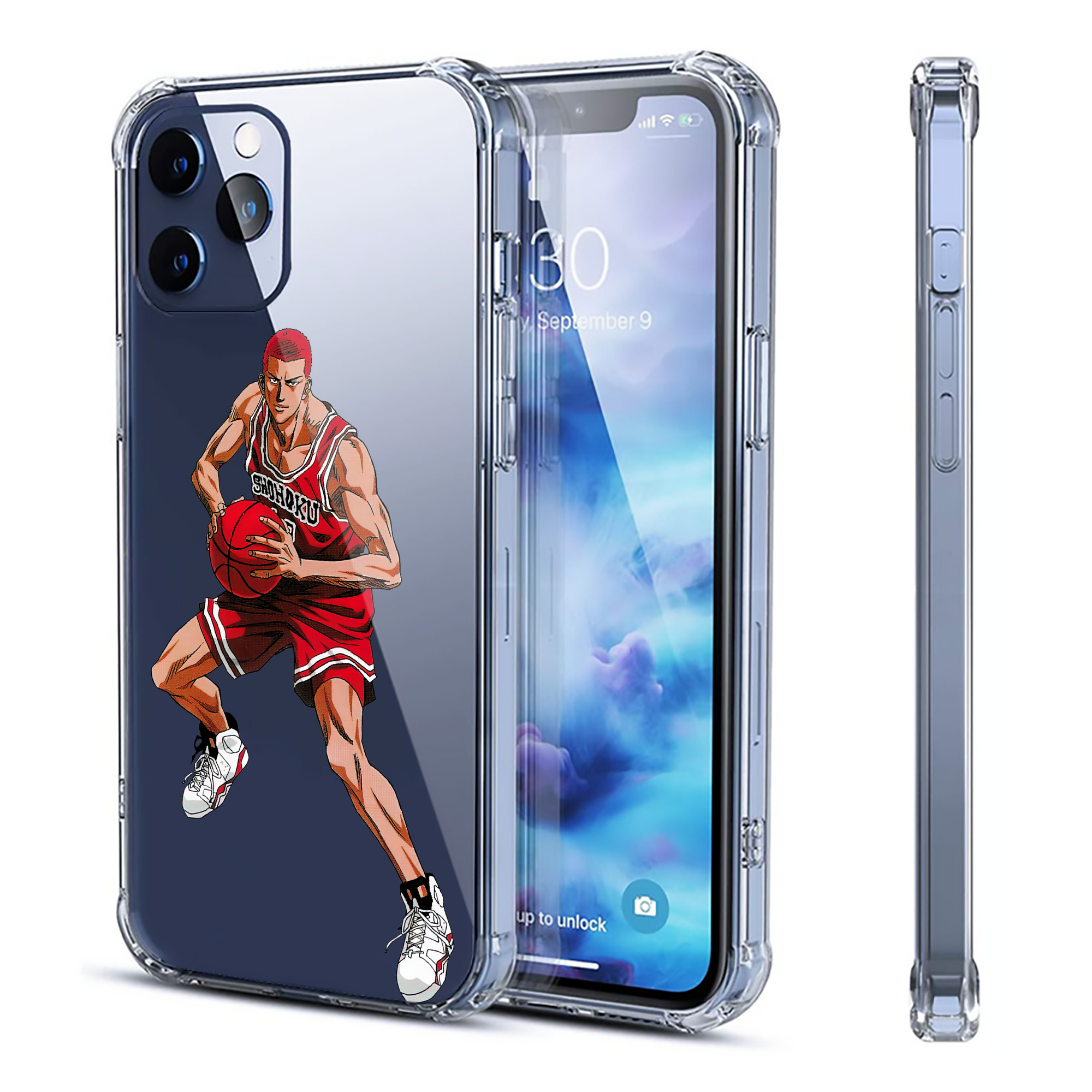 （画像用） SLAM DUNK／スラムダンク 【iPhone 12シリーズ対応】透明スマホケース（クリアソフトケース）